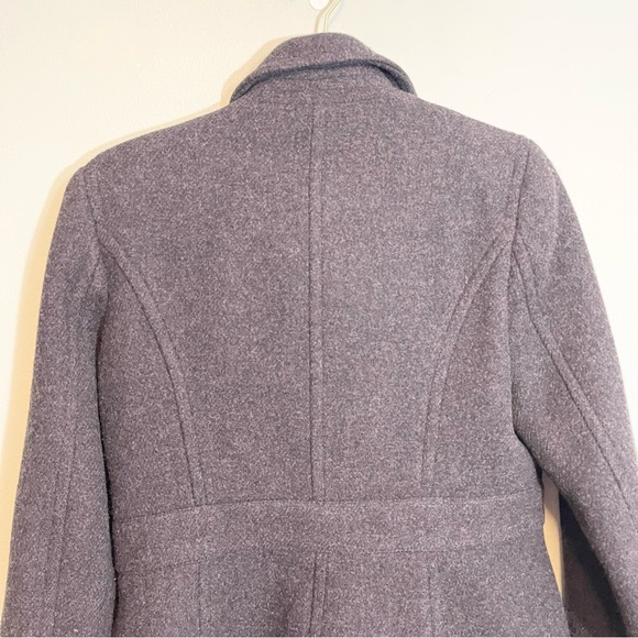J Crew Stadium Cloth by Nello Gori Grey Wool Blend Peacoat Size 6 - Picture 13 of 16